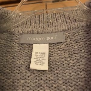 Modern Soul Sweaters - Soft and fuzzy lilac open sweater XL Modern Soul Modern Soul Sweaters - Soft and fuzzy lilac open sweater XL Modern Soul